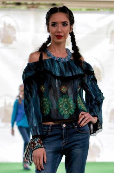 Bluza tull pictata manual  Liza Panait Liza Panait Online Boutique